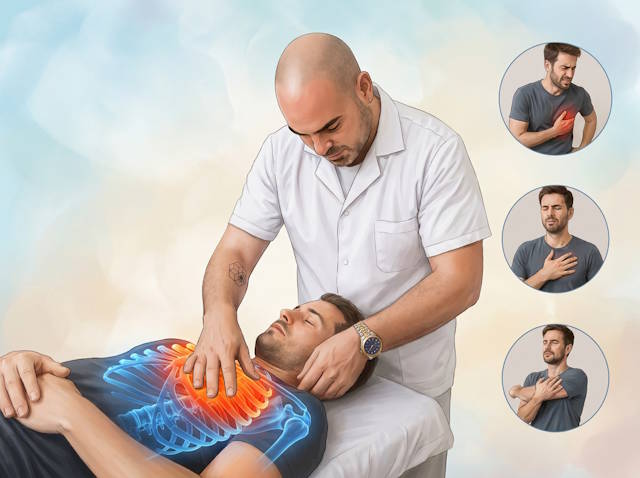 שרירי חזה תפוסים סיבה